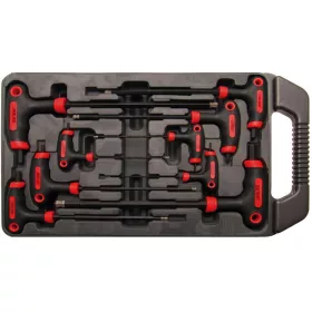   Kraftmann 9 részes T-fogós Imbuszkulcs készlet 2x100 mm - 10x200 mm (BGS 7882)