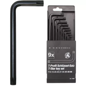 Kraftmann 9 részes Torx kulcs készlet, T10-T50 (BGS 7959)