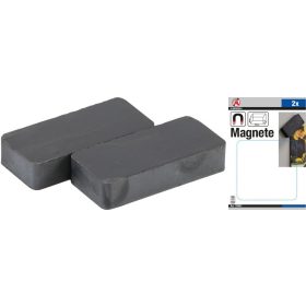   Kraftmann Kerámia mágnes készlet (ferrit mágnes) | 2 darabos (BGS 79901)