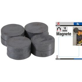  Kraftmann Kerámia mágnes készlet (ferrit mágnes) | Ø 18 mm | 8 darabos (BGS 79903)