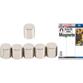   Kraftmann Mágneskészlet | extra erős | Ø 9,5 mm | 6 darabos (BGS 79919)