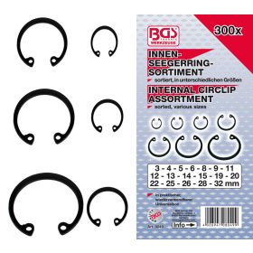   BGS technic Belső Seeger-gyűrű készlet 300 részes (BGS 8049)