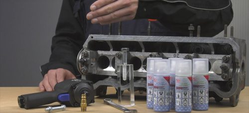 BGS technic Csavarrögzítő folyadék, közepes erősségű, 50 g, pumpás flakonban (BGS 80604)