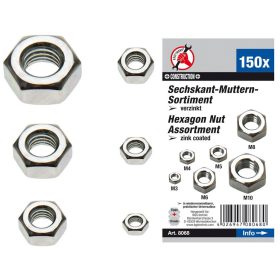   Kraftmann Hatszögű anyacsavar készlet 150 részes (BGS 8068)