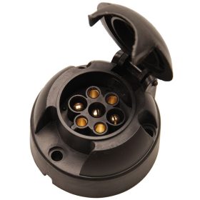   Kraftmann Utánfutó csatlakozó aljzat záró fedéllel, 7 polusú (BGS 80752)