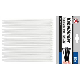 Kraftmann Kábelkötegelő, 50 db, 4.8 x 250 mm (BGS 80770)