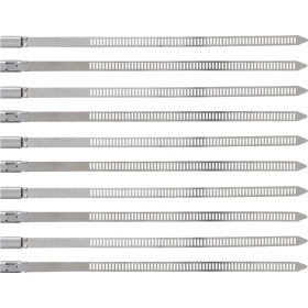   Kraftmann Kábelkötegelő-készlet | rozsdamentes | 7,0 x 200 mm | 10 darabos (BGS 80780)