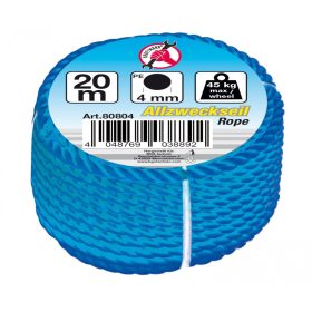   Kraftmann Kötél, általános felhasználásra, max. teherbírás 45kg, 20m x 4mm (BGS 80804)