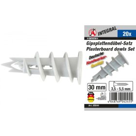   Kraftmann 20 részes önfúró gipszkarton tipli készlet (BGS 80844)