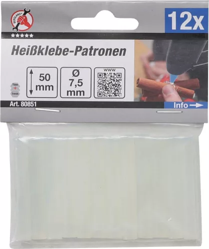 Kraftmann 12 darab ragasztórúd, 7.5mm (BGS 80851)