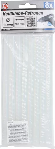 Kraftmann Ragasztórúd | átlátszó | Ø 11 mm, 200 mm | 8 darabos (BGS 80857)
