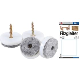   Kraftmann 20 részes csavaros filc alátét készlet, Ø 24 mm (BGS 80862)
