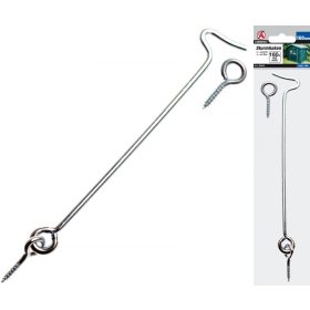   Kraftmann Rögzítő kampó nyílászárókhoz, 4.0 x 160mm (BGS 80940)