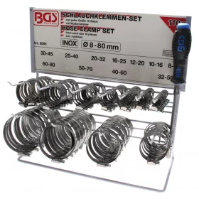 BGS technic Inox csőbilincs készlet 111 részes (BGS 8095)