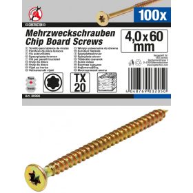   Kraftmann 100 db facsavar, 4.0 x 60 mm, Torx T20 fejjel (BGS 80996)
