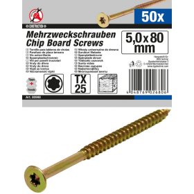   Kraftmann 50 db facsavar, 5.0 x 80 mm, Torx T25 fejjel (BGS 80998)