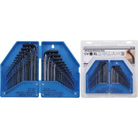   Kraftmann 30 részes Imbuszkulcs készlet tartóban, collos és metrikus méretek (BGS 810)