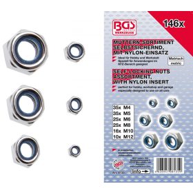 BGS technic Önzárós anya készlet 146 részes (BGS 8135)