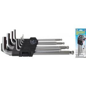   Kraftmann 9 részes gömb fejű Imbuszkulcs készlet, 1.5 - 10mm (BGS 815)