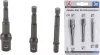 Kraftmann 3 részes adapter készlet fúrókhoz 1/4" - 3/8" - 1/2" (BGS 8204)