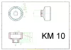 BGS Technic körmös dugófej | KM10 (BGS 8337-10)