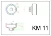 BGS Technic körmös dugófej | KM11 (BGS 8337-11)