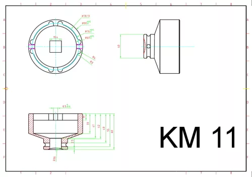 BGS Technic körmös dugófej | KM11 (BGS 8337-11)