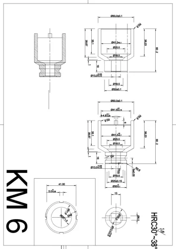 BGS Technic körmös dugófej | KM6 (BGS 8337-6)