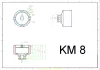 BGS Technic körmös dugófej | KM8 (BGS 8337-8)