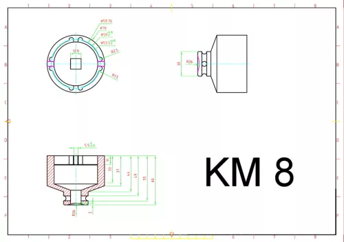 BGS Technic körmös dugófej | KM8 (BGS 8337-8)