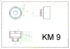 BGS Technic körmös dugófej | KM9 (BGS 8337-9)