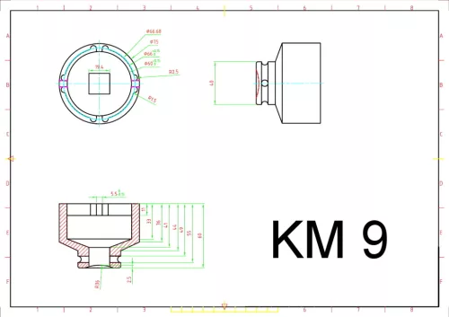 BGS Technic körmös dugófej | KM9 (BGS 8337-9)