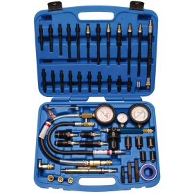   BGS technic Benzin és Diesel kompresszió mérő és szivárgás test készlet (BGS 8401)