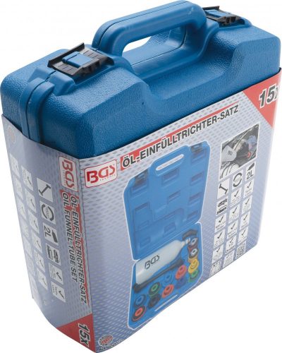 BGS technic 15 részes olajbetöltő tölcsérkészlet | műanyag (BGS 8505-2)