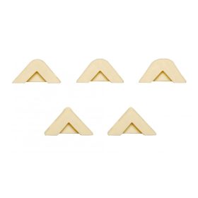   Kraftmann 5 darab fehér színű simító fej a BGS 85200 szilikon fuga vágó, kaparó és simító készlethez (BGS 85200-1)