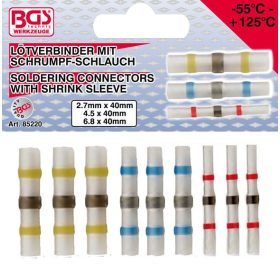   BGS technic 9 részes zsugorcsöves csatlakozó készlet, forrasztáshoz (BGS 85220)