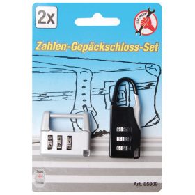   Kraftmann 2 részes számzáras bőrönd lakat készlet (BGS 85809)