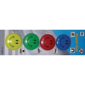   Kraftmann 4 db "Smile" mágnes készlet, Ø 40 mm (BGS 85812)