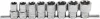 BGS technic 8 darabos 1/2" Torx Plus dugókulcs készlet, 10 - 20 EP (BGS 8806)