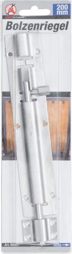 Kraftmann Csapos tolózár | nemesacél | 200 mm (BGS 88083)