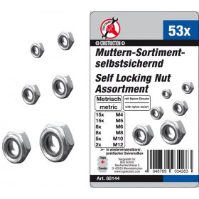 Kraftmann 53 részes önzáró anya készlet (BGS 88144)