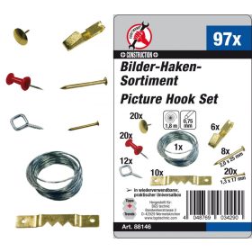 Kraftmann 97 darabos képfüggesztő készlet (BGS 88146)