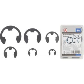   Kraftmann 94 részes rögzítő gyűrű (E-gyűrű) készlet, 3-15 mm (BGS 88174)