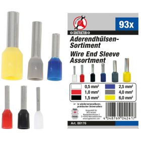   Kraftmann 93 részes szigetelt érvéghüvely készlet (BGS 88176)