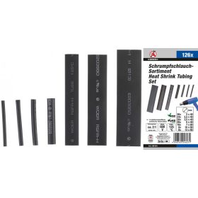   Kraftmann Zsugorcső készlet | fekete | 126 darabos (BGS 88184)