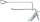 BGS technic Szimpla akasztó 100 x 4.8mm biztosító kampóval (BGS 89927)