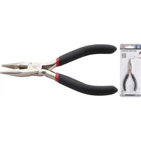   Kraftmann Hosszúcsőrű műszerész fogó | egyenes | rugós | 120 mm (BGS 90383)