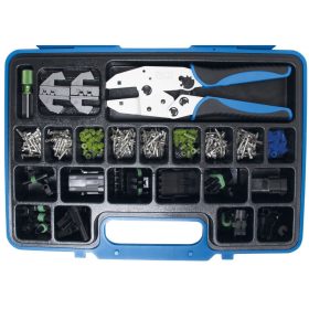   BGS technic 220 részes krimpelő készlet, fogóval és vízálló Delphi® csatlakozókkal (BGS 9097)