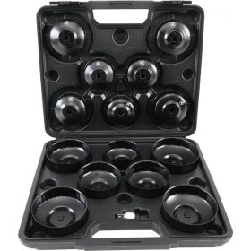   Kraftmann 14 részes olajszűrű leszedő kupak készlet, 3/8” (BGS 91036)