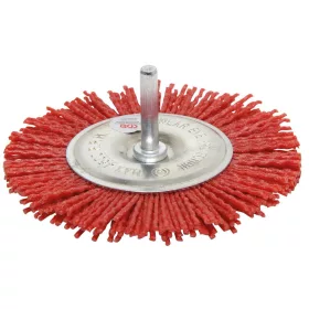   BGS technic Nylon szálas forgókefe, 100 mm-es átmérő, 6 mm-es tengely (BGS 9186)